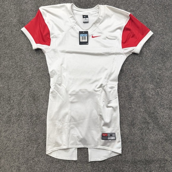 Nike Other - Nike Pro Combat Speed Football Jersey Mens M With Tags #473569 White Red
